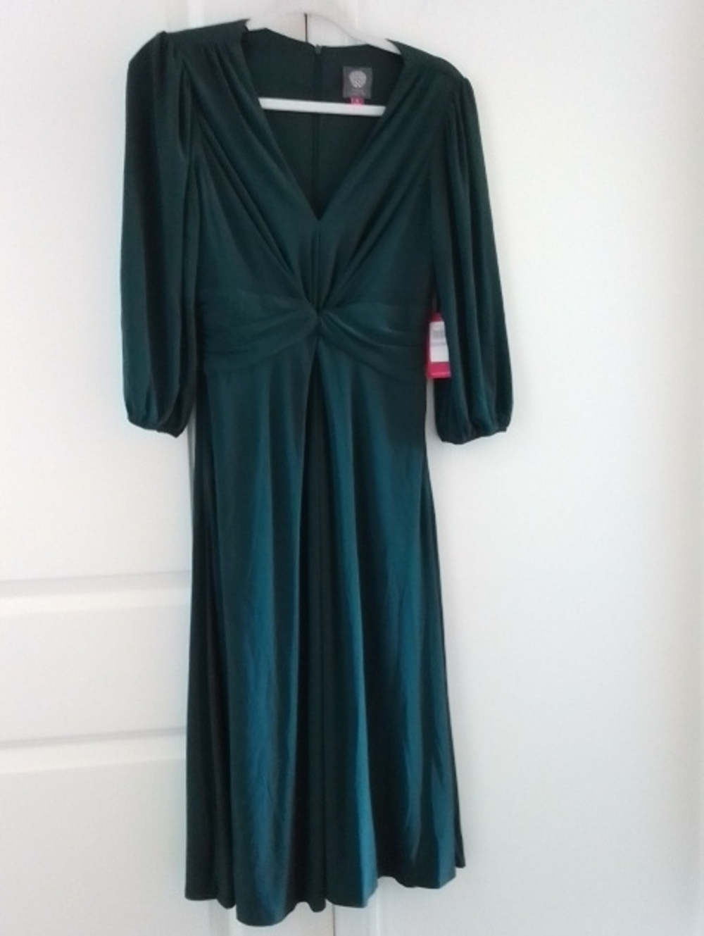 Vince Camuto Hunter Twist-Front Midi Dress